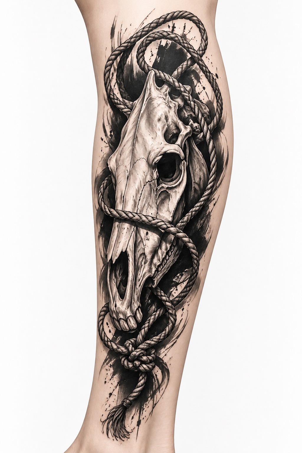Desenho disponível: Black Work Skull